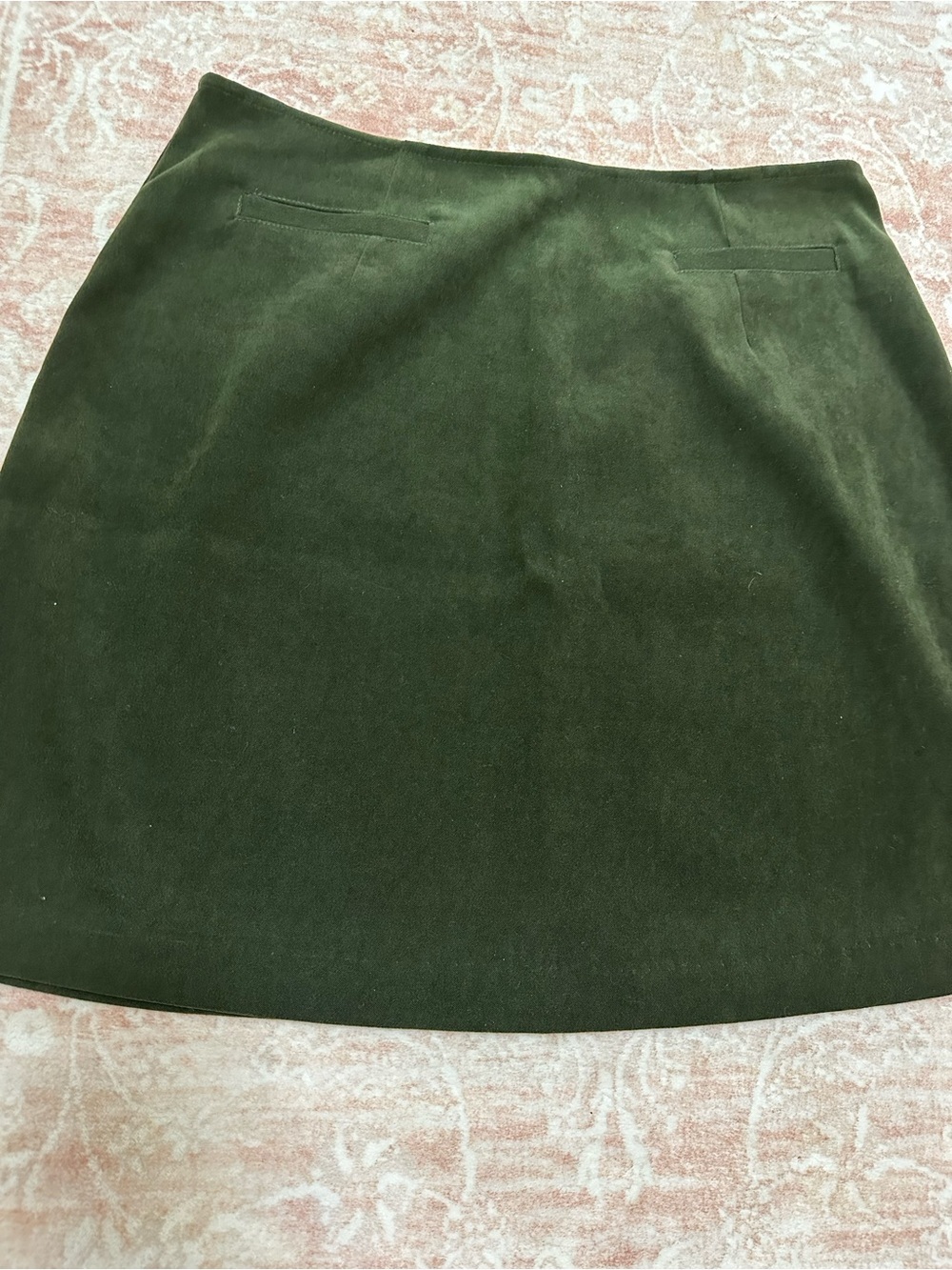 Vintage 🥝 Express Deep Green A-Line Skirt - Picture 2 of 8